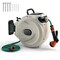 Retractable Hose Reel Wall Mounted 1/2 98Ft Any Length Lock W/Hose Nozzle